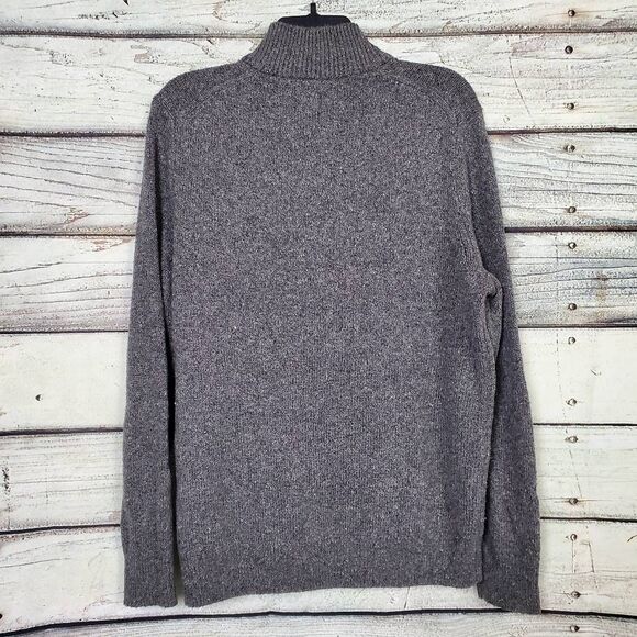 Sonoma Goods for Life Women’s Sweater M Gray Mock Neck 1/4 Zip Pullover Knit - Picture 4 of 7